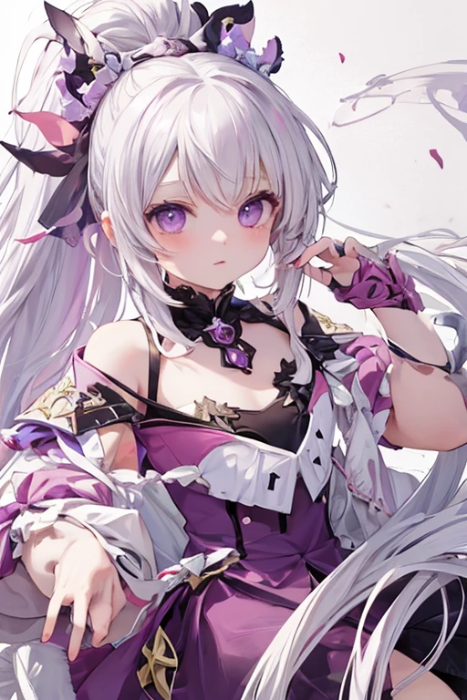 masterpiece,highest quality,Highly detailed face,Sparkling eyes,Highlighted eyes,Medium chest,pretty girl,smile,Cat ear,Beautiful silver hair,Pink inside,Beautiful pink eyes,Oversized shirt、skirt、black tights
