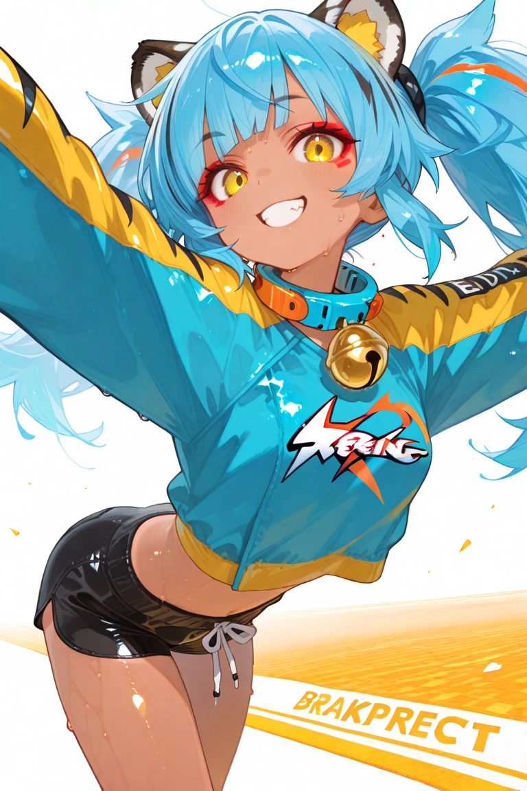 X-rated,undertale,chala,teenage girl,Red-eyed,Smile,Sexy,green,Chest leakage,crop top,hot pants,stall's seagull body standing painting,posture,Short brown sea ice turns red,Underwear model,lust,hand repair,detail, clothing,HD,no underwear, TV show,Cocked buttocks,stick out your tongue,playful,love,hips close,Sweat,Rear view,big ass