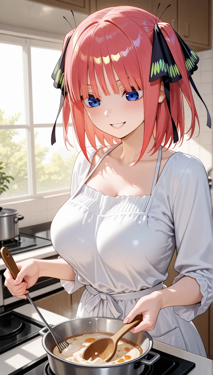 1girl, solo, nsfw,, (wearing nothing: 1.5), large breasts., empty eyes , kurosaki mea, braid. , blue eyes, , hair ornament,, red hair,, flooding, fire, heavy snowfall, frozen, file, crying, sea, cooking, whole body, Cherry tree、 blue sky, church,, classroom, garden, , nipple , wet, hospital、、14 years old、 amusement park、