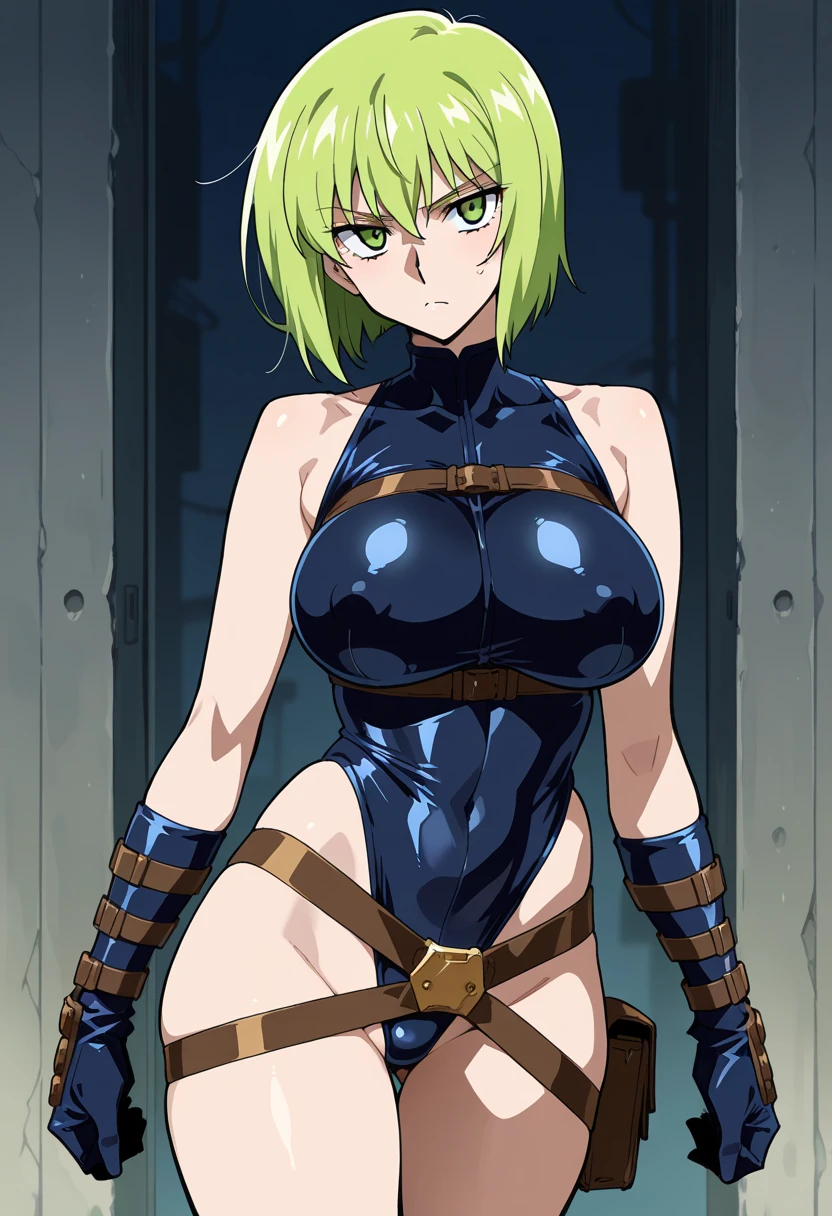 Female Combatant、Green haired Japanese girl、Close-up of a girl in a purple bikini、Purple shiny bikini、Black boots、A golden snake circlet on his head、Saiyan Girl, wonderful, Nano Girl, Female body type, Inspired by Hiromu Arakawa, Anime Manga Robot!! Anime Girls, Fubuki, Full Body Suit, by Hiromu Arakawa、wonderful, silk, Beautiful and attractive anime teen, Anime Girls of the future, tears,Drooling,Pee,Sweat,Tongue out,incontinence,Peeing、Estrus、Eyes wide open,Estrus,Blushing,Nipples are erect,Face is hot、Lust、incontinence、Armpit Hair、pubic hair、Anguished expression、Doomsday Demon、Tied up with rope