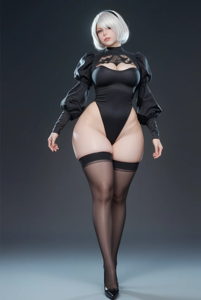 Masters of Animation, A perfect masterpiece, On a snow-white background、Cool outfits, Sexy and modern clothing、Sexy mature modern woman standing, Flowing purple hair, Spanish Curly Hair, Full Body Stand Posture, Thin legs, ((Large Breasts)), Detailed facial details, Natural and beautiful standing posture, Crisp and realistic body detail,(Browsing Caution:0.9)