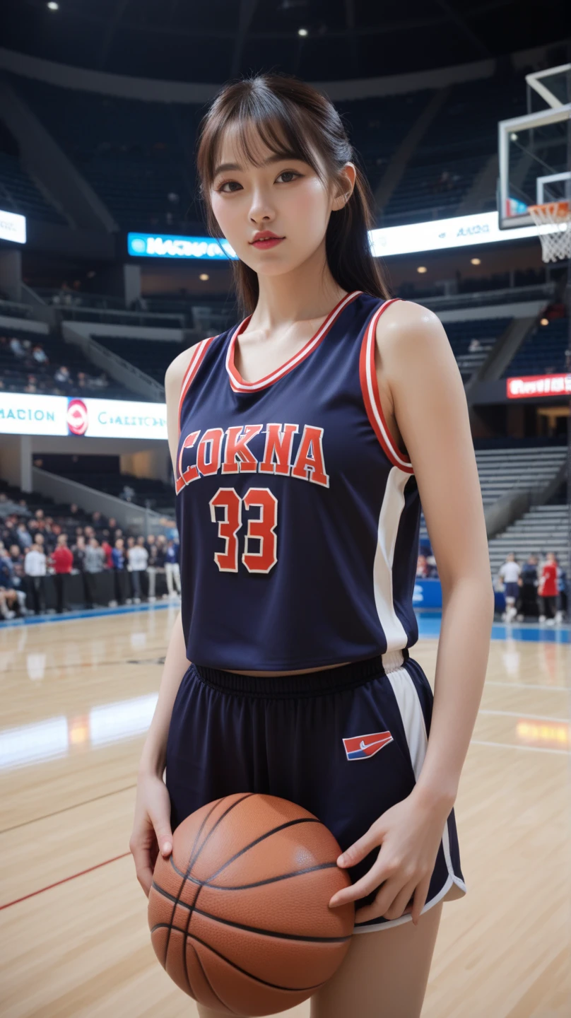 Pitite 18 year old girl, skinny, dark red hair, baseball player 