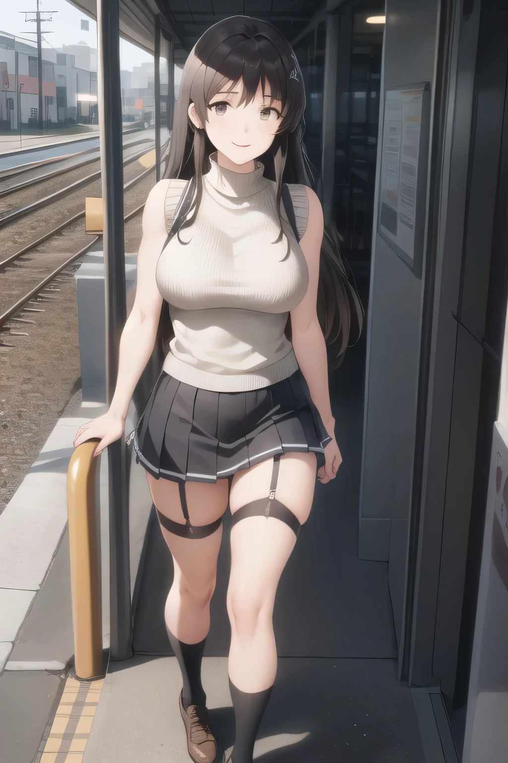 Very delicate、Highest quality、In the bus、Public Vehicles、,Adult female、Gal、Bad look in the eyes,Long black hair,ponytail,Wet Hair、Black baseball cap、Stripped naked、Sneakers naked、Naked with a black baseball cap、dissatisfaction,Sulky,blush、The woman is climaxing、Ahegao、Mouth Opening、Walking around naked、Walking naked with legs apart、Naked and showing both armpits、Sweat all over the body、