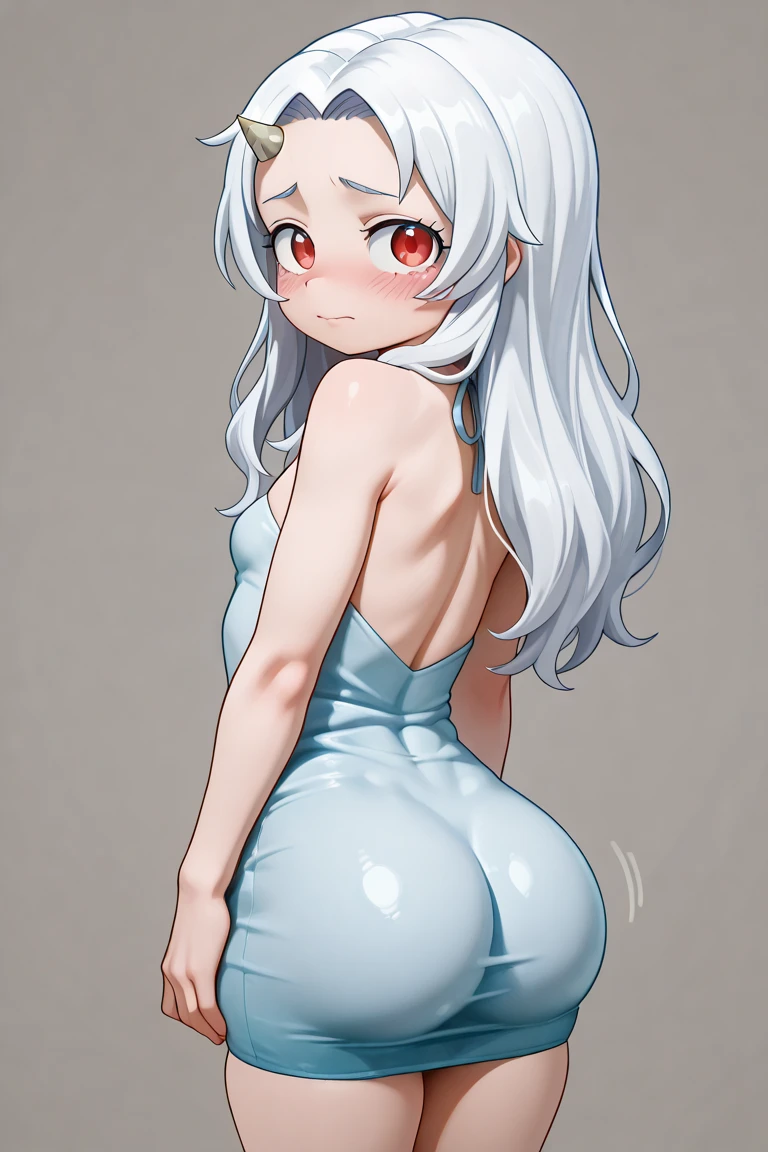 ((((best quality, 8k)))), (((blushing, pleasure, enjoyment, perfect body, pussy ass, open, small))), ((beautiful nude girl)), White hair, bed