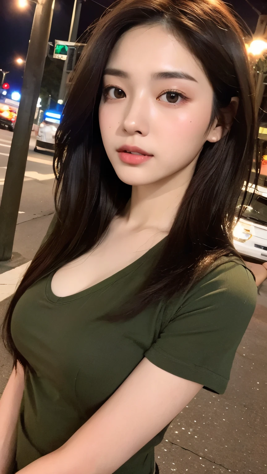 (Best Quality, 8k, 32k, Masterpiece, UHD:1.3), Photo of Attractive Japanese Woman, dark green eyes, red head, 1 Girl, (Big Boobs:1.2), Abs, Perfect Body, Ultra Detailed Face, Detailed Lips, Fine Eyes, double eyelids, pajamas, on the bed,