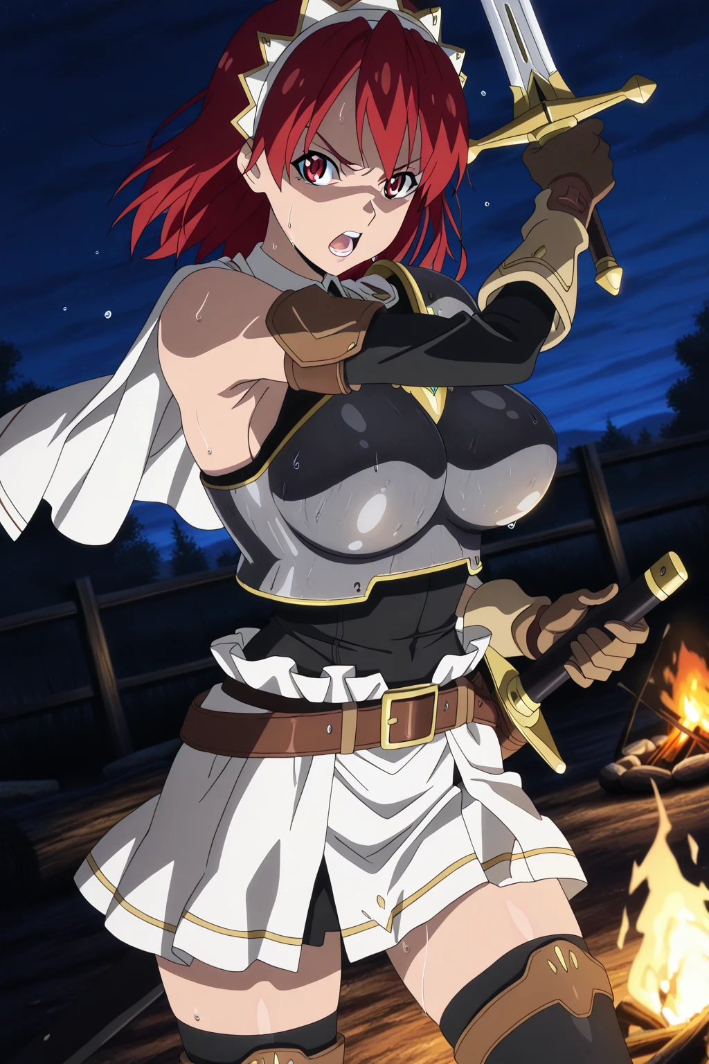 <lora:HNTSADL_Fanis_Laminitus_by_minion-44:0.62> laminitus, gunnergear, white boots, cape, crown braid, hold weapon, gun, large breasts, 1girl, solo, beautiful body, beautiful legs, coquettish, attractive, alluring, detailed eyes, sharp pupils, perfect face, detailed hair, gorgeous, stunning, attractive, by artgerm, cinematic 4k wallpaper,ultra detailed, high resolution, artstation, award winning