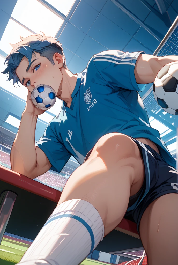 score_9, score_8_up, score_7_up, score_6_up, score_5_up, score_4_up, 2boy, duo,male only, 22years old, muscle 1.1, handsome face,detail face, soccer field, sit on ground, side by side, wide shot, detail background, detail area, naked, deeper missionary style, fuck in the ass, spread leg, cum, kisses,