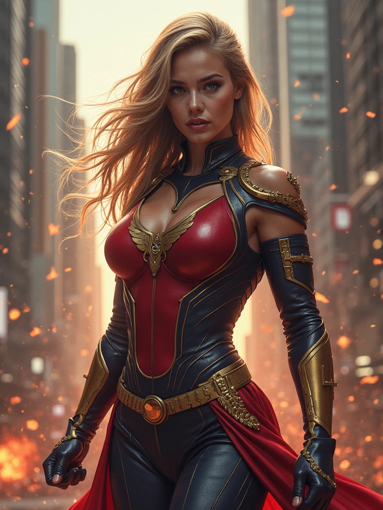 photo of alexandra daddario, highres, masterpiece, 1girl, solo, best quality, realistic,
outdoors, looking at viewer, perspective shot,
((cosplay)), (scarlet witch costume) (blonde hair), short hair, smile, aroused,
(big round boobs)(cleavage)(sexy figure)(sexy abs)(sexy legs)(woman)
4K, HDR, (realistic lighting). by (James C. Christensen:1.2|Jeremy Lipking:1.1).