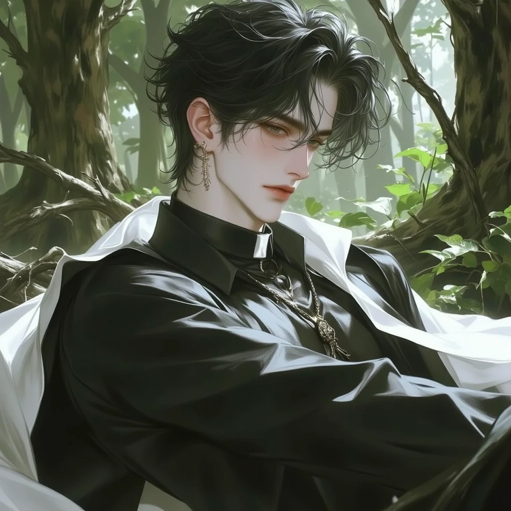 (masterpiece), (best quality), 1man, solo, male, middle part hair, black hair, dreamy eyes, smiles, (strong, well-defined, chiseled jawline), (prominent, slightly pointed chin), muscular, student, uniform, arrogant, confident, playful, positive, joy, optimistic, energetic, nostalgic, youth, forehead, majestic, aesthetic, ethereal, handsome, tall, stunning, detailed eyes, young adult face, magnificent background, (1men), (detailed light and shadow, cinematic scenery, (1person), (solo men), (short hair), young man, 18 years old, (exquisite art), (expressive character designs), (rich textures), (digital anime art style), (light effects), (cinematic camera angles)