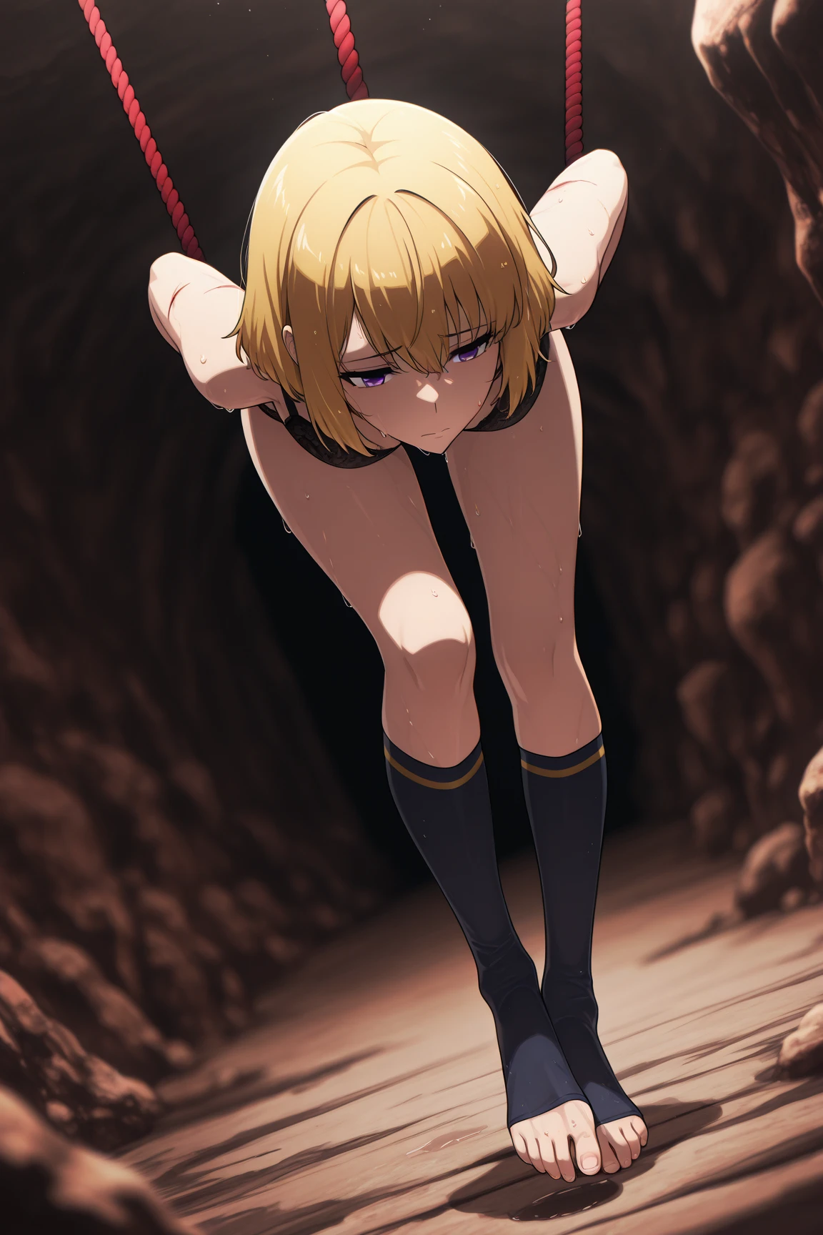 Scared, screaming, in pain, suffering, crying, blue eyes,