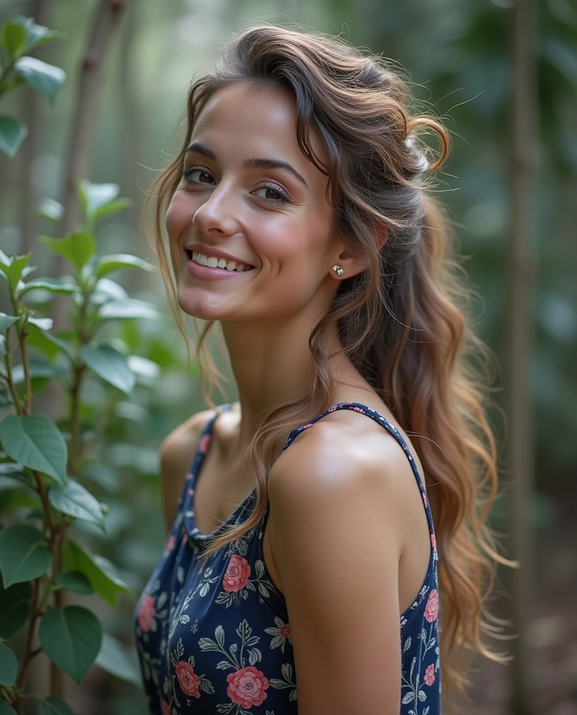 Foto RAW em sequencia, uma foto de uma adolescente 20anos, ((selfie da parte superior do corpo, feliz)), rosto detalhado, planos de fundo detalhados pouco desfocados, luzes naturais, HDR, foto realista, foto profissional, flerte com o espectador, visual sexy, fotorrealista, Linda, pele natural, 8k UHD, alta qualidade, filmic grain, Fujifilm XT3