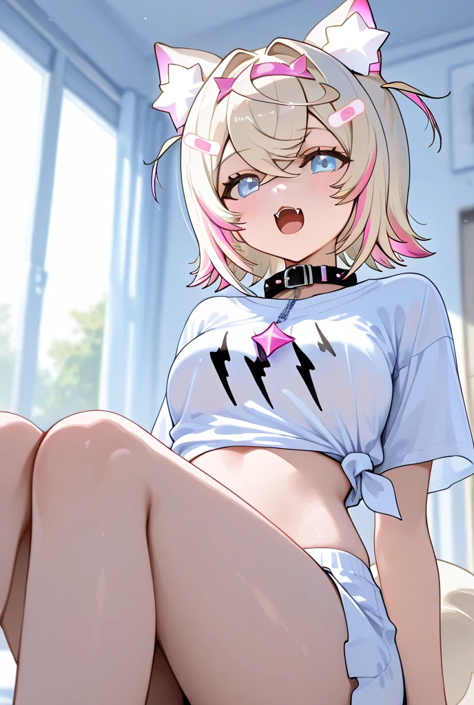 2girls, any outfit, in bedroom at bed, undersized outfit, full face blush, laying in bed, any posez doing anything, proper human anatomy, furry, fluffy fur and tail