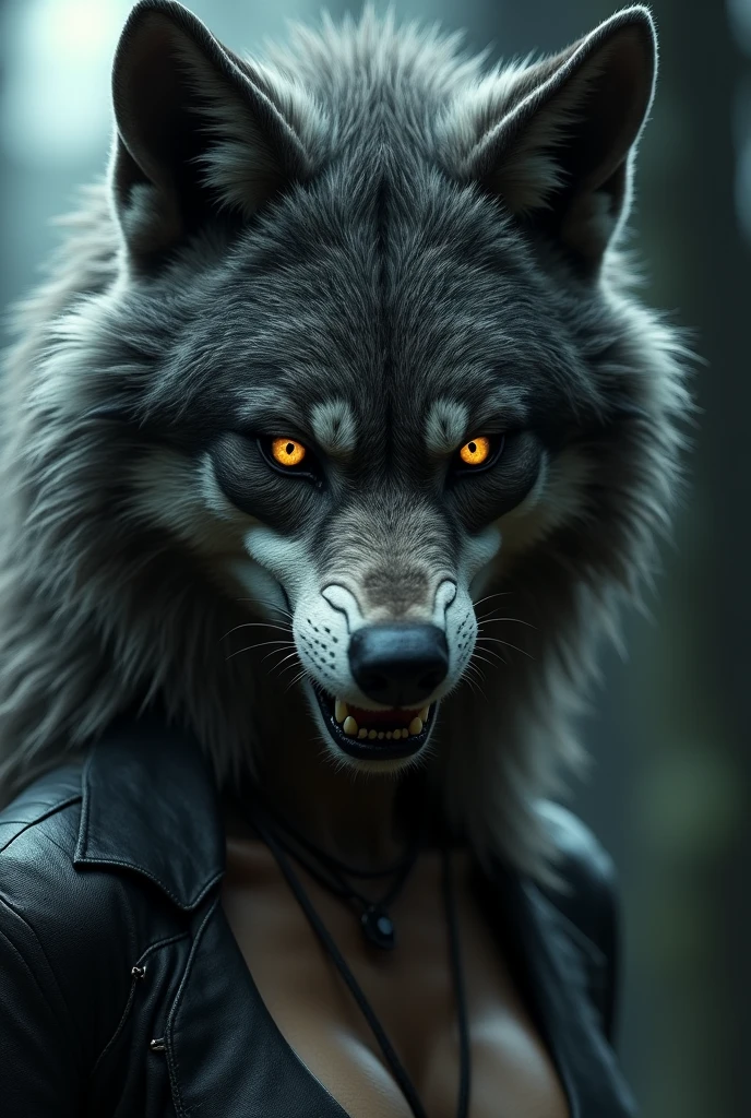 anamorphic splash art, a quirky liquid portrait of a hauntingly beautiful dark werewolf woman, splash style of paint, hyperrealistic, (best quality,4k,8k,highres,masterpiece:1.2),ultra-detailed,(realistic,photorealistic,photo-realistic:1.37),HDR,UHD,extremely detailed face and eyes, incredible detailed skin texture, intricate patterns in the fur, mesmerizing glowing eyes, detailed claws, dramatic lighting, cinematic composition, moody color palette, dramatic shadows, ethereal atmosphere