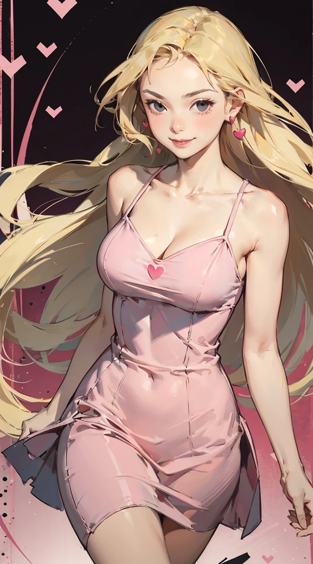 (ultra realistic,32k, masterpiece:1.2),(high detailed skin:1.1),( high quality:1.1),
1gil, blonde long hair, wearing pink mini bra and ((pink mini skirt)), huge breast,hugging her large breast,(beautiful, gorgeous, cute, 18 years old, european caucasian), beautiful make up, 8k, uhd, masterpiece