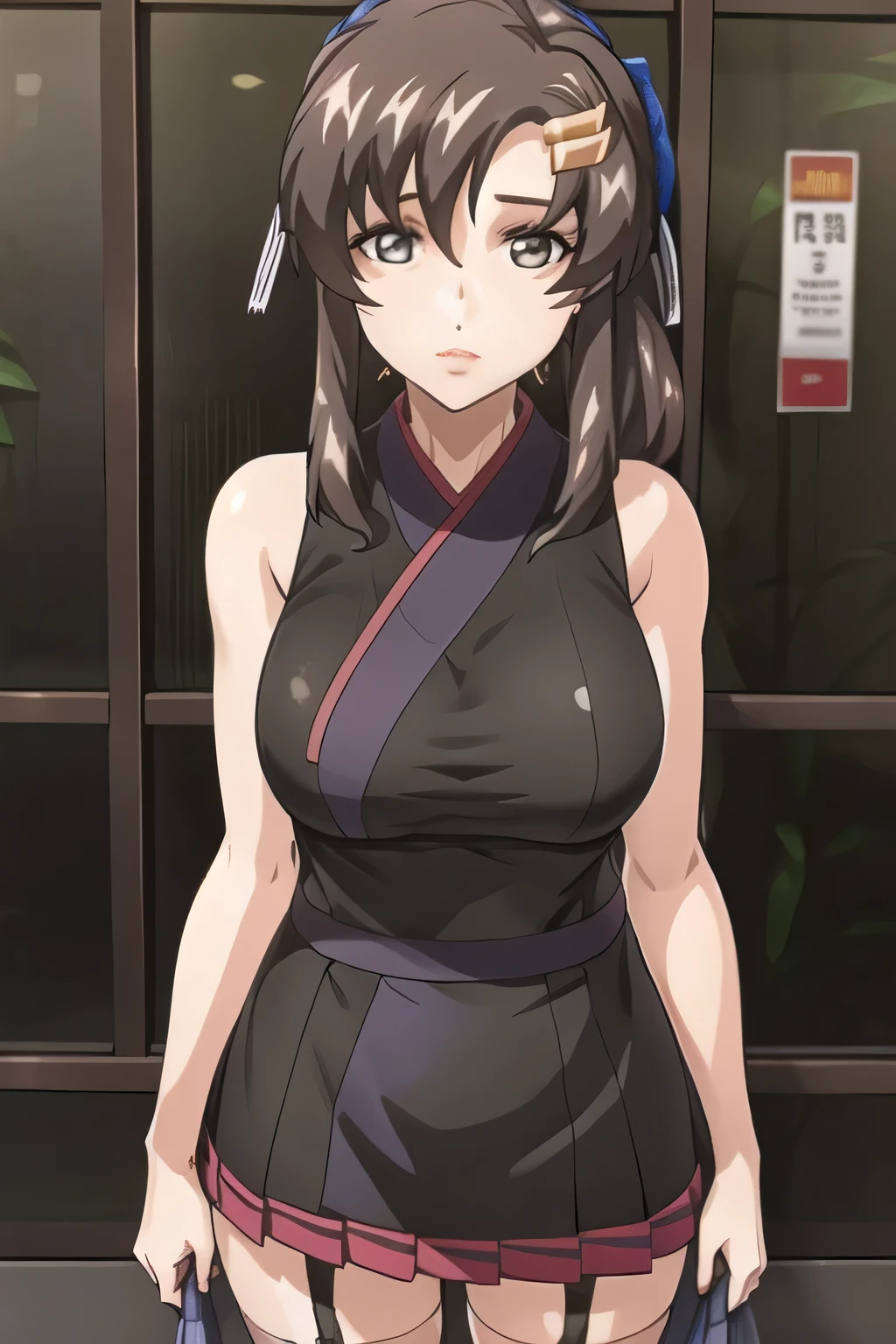 sleeveless black wool sweater,hide your chest with a costume,2 high socks on your feet,accurate representation of hands and feet,draw big ones ,nice smile,Beautiful Legs,I'm wearing high socks with a garter belt,Can you draw a blonde,nice smile,The face is absolutely necessary,Pleated Mini Skirt,Can you draw a woman staring at a train,Draw a picture of a woman waiting in front of a car,東京の地下鉄ホームでwaiting for the train女性は描けますか, ,congestion,waiting for the train,Fun,Underground railway stations ,The sign hanging on the wall,{{X}},More delicate look ,walking alone, city tour ,,(((, I wear casual clothes inspired by tourists))), I have a SLR camera ,(Let's draw a more delicate look),(sleeveless wool sweater),( Pleated Legs,white panties),(That work is enough for one person {X} is very important for work)、 That's enough,grimace。unless the job requires it。 {X}、 , An attractive 40-year-old woman takes off her uniform、jump off, Big black wavy hair, , Big breasts, Thin Waist , , ,Faces are very important,