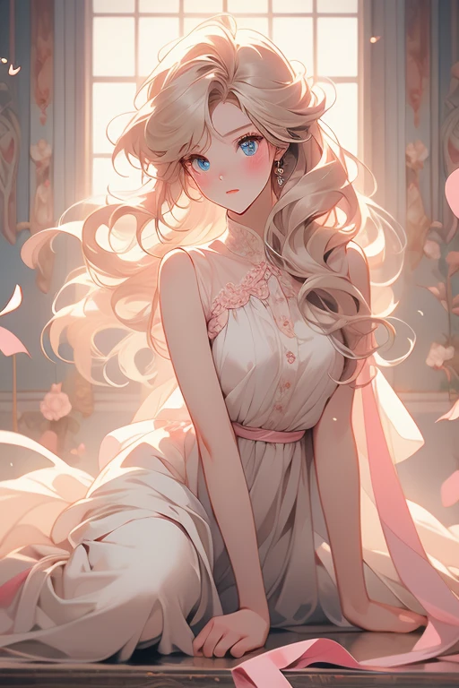 Maximum image quality, outstanding details, ultra high resolution, (Fidelity: 1.4), the best illustration, favor details, 1 very condensed girl, with a delicate and beautiful face, White dress, soft fur