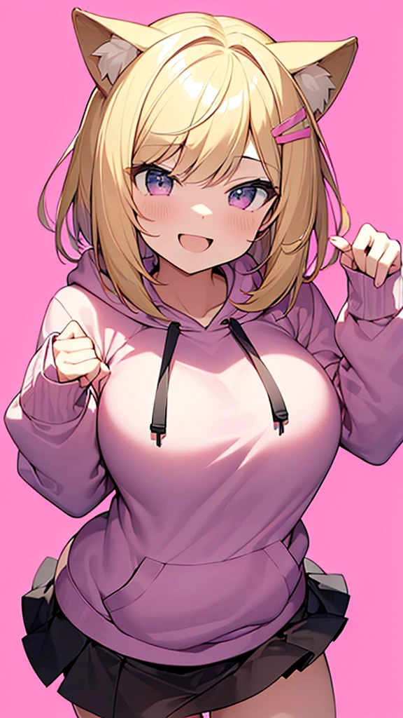 Cute little girl s, Golden eyes, light pink curled hair,Happy smiling face, I wore a hoodie over my pajamas,huge tit,light,4DHD