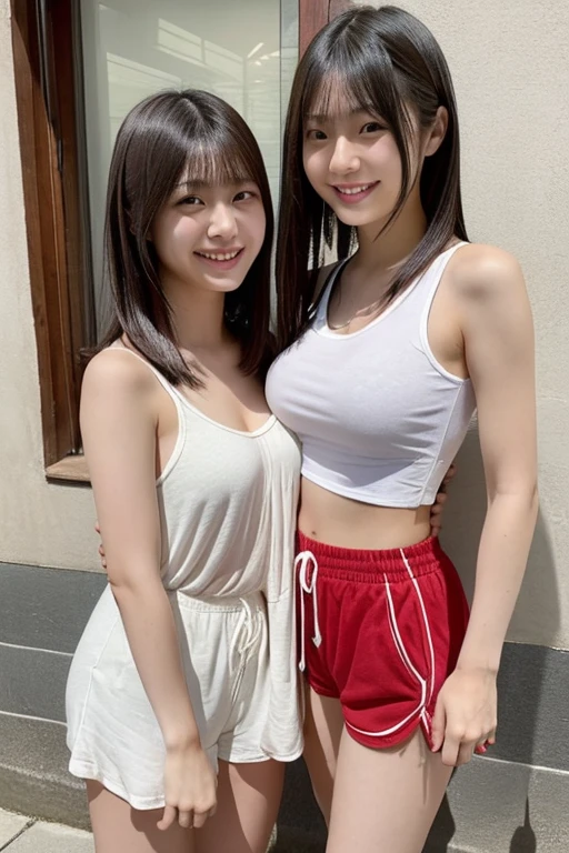 ((top-quality、8K、masterpiece:1.3))、女の子1人、Slender Abs、sofas、hyperdetailed face、A detailed eye、二重まぶた、straight flat chest、tiny chest、small tits、neat college girl、short-hair、Straight bob hair、Shorthair with bangs、A smile、Beautiful girl emphasized slender swimsuit:1.3、a 20 yo woman、
School swimwear、You can see the transparent side