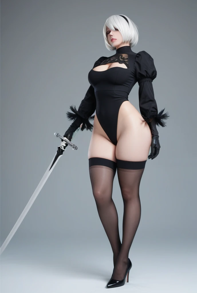 stirrup_legwear,toeless legwear,demoness,giantess, Ramage,masochist,binder,huge bosom,sport bra,short hair,red hair,gold eyes,licking lips,demon horns,sinner,goth attire,chains,black lipsticks,lip pricing,fingreless gloves,midriff,hand on hip,colored skin,crismon red skin,best quailty,masterpiece,gater starp,thigh straps