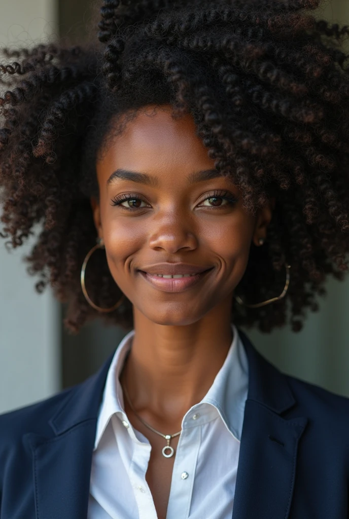 (premier travail:1.1), (photoréalisme:1.1), (1fille), ivoirienne les cheveux africain et ondulés âge de 18ans et obtenant son baccalauréat a Abidjan Belle femme et souriante Fond simple marron ou beige de travail, cheveux différents, A genou, Face à la clientèle carrément, sereine, ((portrait complet du corps)), femme secrétaire, (coller), photographie détaillée, très détaillé, 8k, Face à la caméra, Résolution 8K, (de beaux yeux parfaits), brillant, HDR, 8k, netteté, Eye-liner foncé, rouge à lèvres, les gens en arrière-plan, photo colorée, faible profondeur de champ, lumière naturelle, (des mains parfaites), Visage parfait, cheveux humides, yeux sérieux, contraste, salle de réunion, peau texturée, pores froids de la peau, gigapixel, pieds visibles, visage impeccable, accéder, détails fous