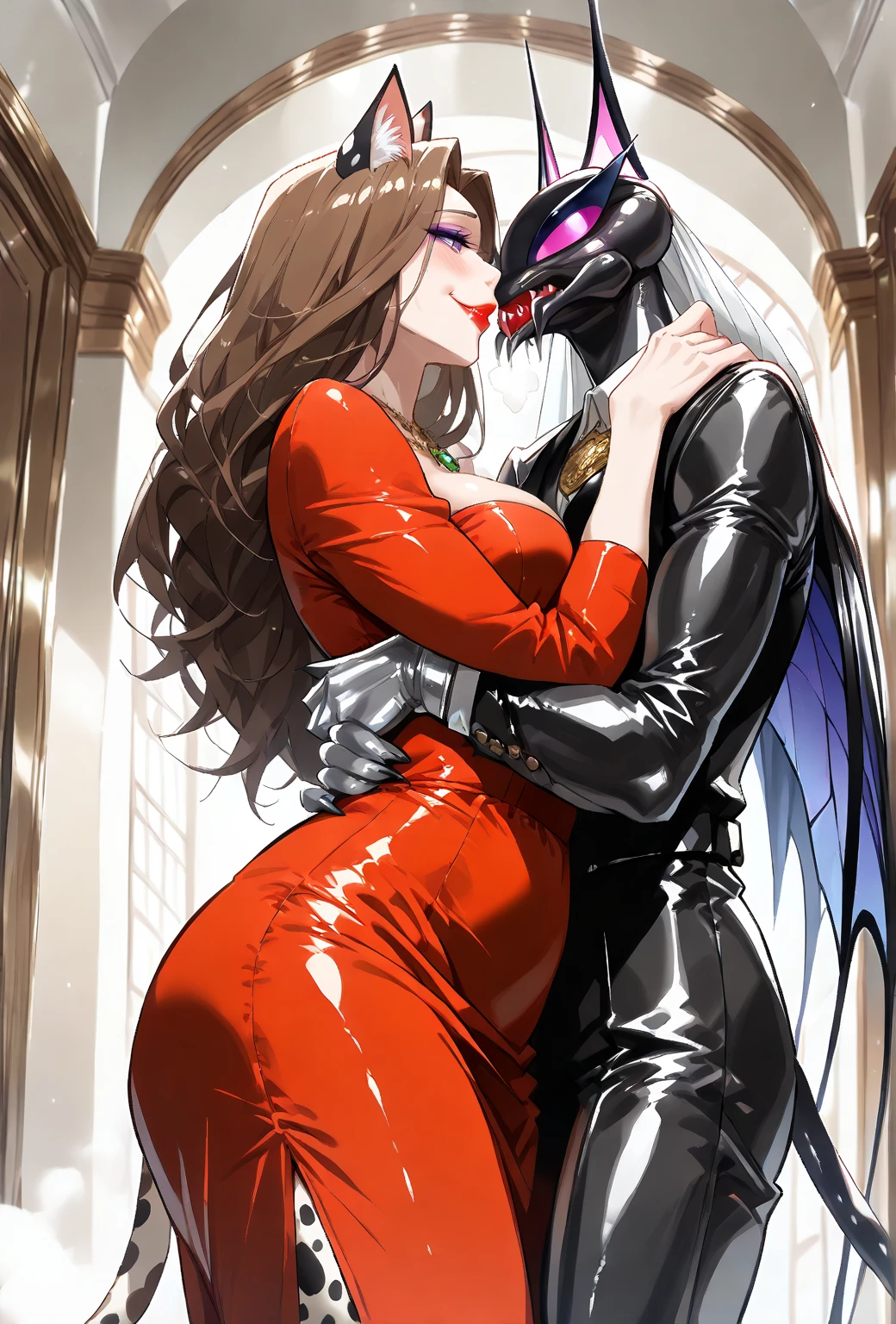 Erotic 6-panel comic, asian seductress slowly seducing a cleric and grabbing his cock, fantasy comic, 6 panels, detailed textures, full colour, multiple panels, infernal, primal instinct, gothic style, desparate, insemination, corruption of the innocent, coitus