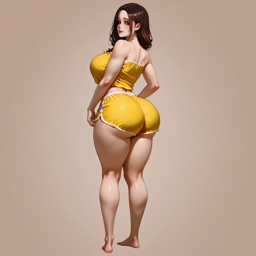 naked, large buttocks, large breasts, extremely detailed fingers and hands, nipples