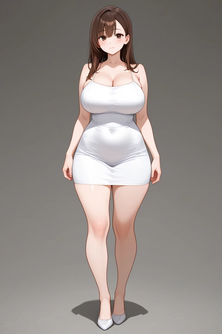 masterpiece, best quality,3d rending work ,3DMM style,close-up, 3D,1girl, solo, black hair, teardropshaped earrings, realistic, (full body:1.5), urban city background, bangs, long straight black hair, parted lips, choker, makeup, (white sports bra:1.5), (red eyes), tifa lockhart, (huge breasts:1.5) enormous droopy breasts, macromastia, cleavage, exposed stomach, toned abs, toned arms, (black miniskirt1.2) stockings