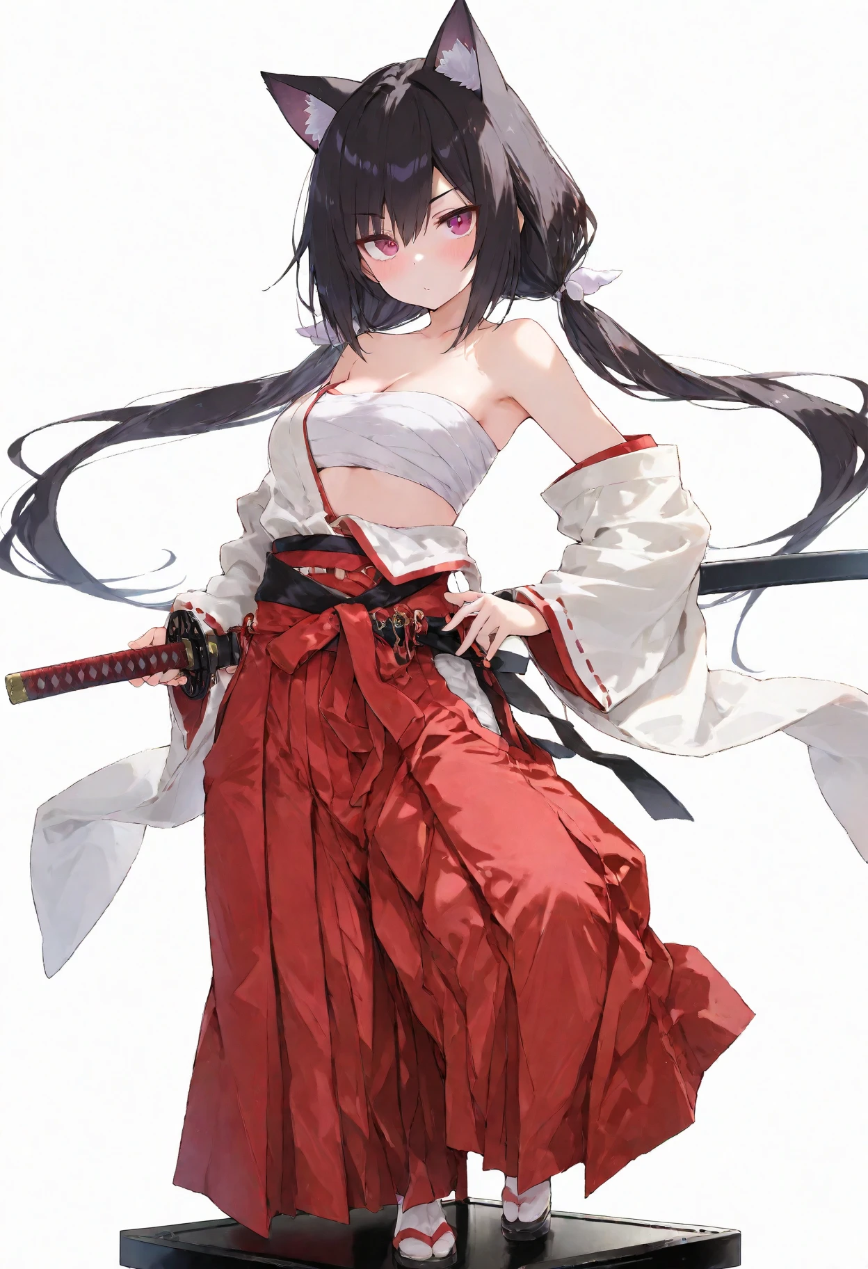 (((((roll up bandage sideways on a  chest tightly to cover the chest without gaps))))),  (((bandage samweways))),, ((Japanese Gangster BOSS)), adult woman with the dignified presence, Killing Qi, wear nothing around shoulder, wear nothing around neck, wear the kimono, wear it below the waist, I wind it up to control it, and to attach it,  ((kimono come off)) ,wear the kimono multiple times, Bare shoulders and the clavicle, black and gold kimono, put on over jacket of kimono, (((holding a japanese sword, The handle of the sword, long sword))), low angle, whole body, anime character, Glaring, off sholder, Excellent, can see both shoulder, long kimono hem, small face, big tattoo on the arm,muscular,drink sake, The kimono is spreading,ultra-detailed,super beautiful,Masterpiece,Killing Qi,Intimidation,zoom up, a person,Selfish person,Ginkgo biloba pattern,Under the trees with autumn leaves,tall,Imposing,colorfull kimono