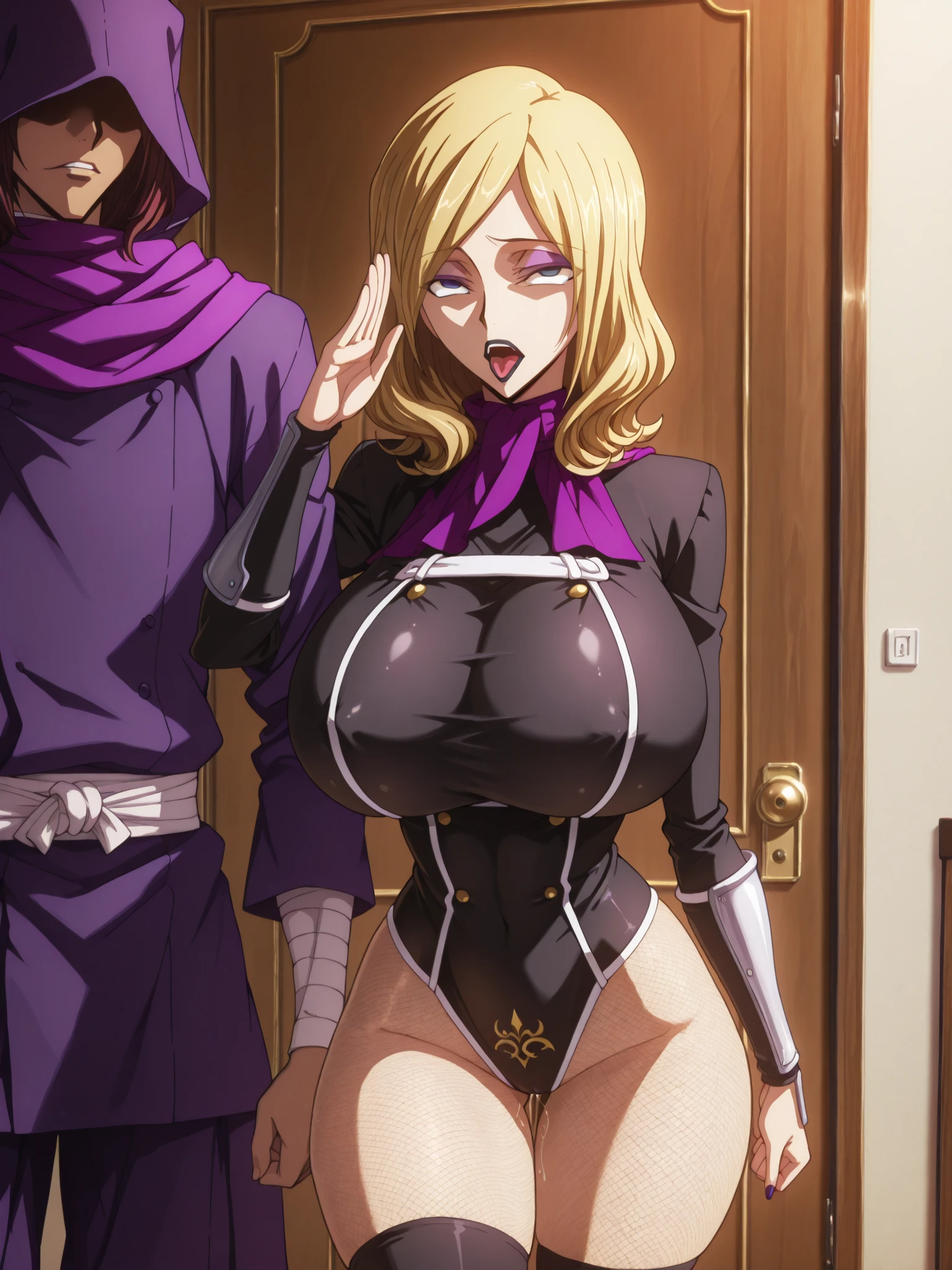 2 dark skinned girls, very detailed purple irises, wearing summoning robes, summoning circles, long hair, curled hair, covered in cum, holding ancient goblet full of cum, robes falling off of naked body, smiling, ancient castle, gold jewelry, extremely high detail, best detail, shaved pussy, very plump pussy, shiny oily body, lightning energy aura, high possible quality, colorful hair, worshipping zeus, worshipping statue of strong african man, kissing statues of african men