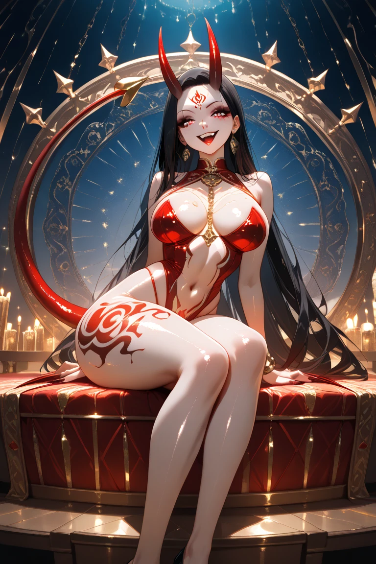 absurd res, high res, (masterpiece:1.4), ultra-detailed, 2girls, from side, space, floating, scarlet red Chinese dress, red dress, black bra, light brown hair, yellow eyes, hands out of frame, furry ears, tight Chinese dress, pointed fox ears, large breasts, boobs, yellow eyes, attractive body, bare shoulders, attractive legs, bare feet, bare thighs dress, round ass, squeezing ass, bubble butt, heels, fit ass, hourglass figure, hourglass body, spherical ass, unrevealing clothes