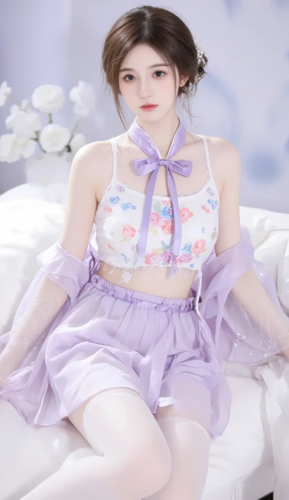 1girl,flower, Lisianthus ,in the style of light pink and light azure, dreamy and romantic compositions, pale pink, ethereal foliage, playful arrangements,fantasy, high contrast, ink strokes, explosions, over exposure, purple and red tone impression , abstract, ((watercolor painting by John Berkey and Jeremy Mann )) brush strokes, negative space,
