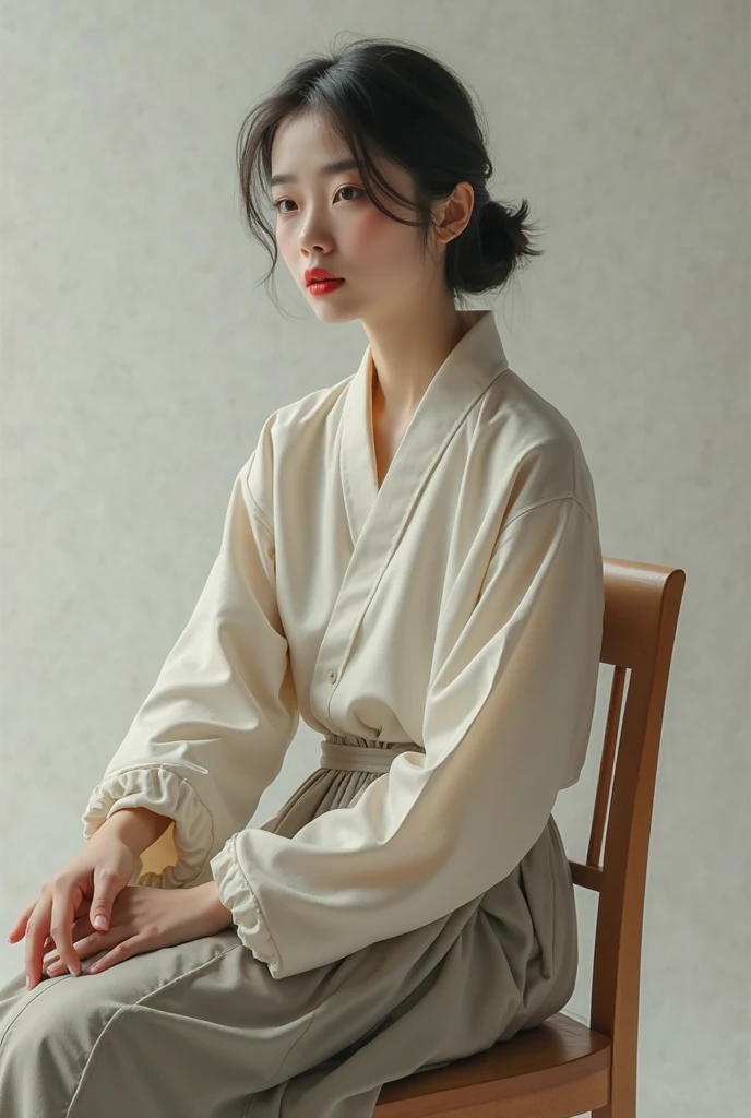 top-quality、masutepiece、独奏、Little woman、Natural look、brown haired、Effortless dressing