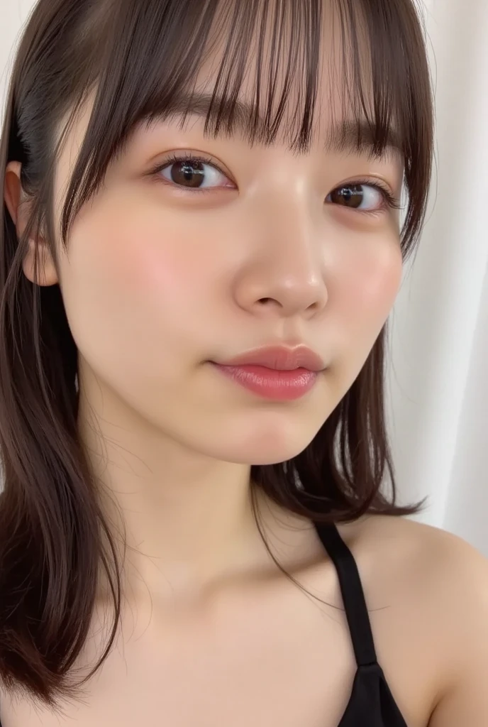 20 year old cute Japan woman, ((Extremely precise and accurate anatomy:1.0)), (Highest quality realistic skin textures:1.6), (photo realistic:1.4), (Hyper realistic:1.4), (Improvement of quality:1.4), (Enhances the beauty of skin texture:1.2), clean and glowing skin, mesh, thin:1.2, (Realistic lighting:1.3), Backlight, A gentle light that illuminates the face, Ray Tracing, (Bright light:1.2), (Smoother lighting:1.05), (Improving the quality of cinema lighting:0.9), 32k, One Japanese woman, fine grain, Detailed face, (Film Grain:1.1), (Natural smile:0), (Accentuates body lines:1.1), High resolution, Natural look, Kind eyes, The texture of each individual hair, long and delicate lashes, Beautifully trimmed eyebrows, Facial pores, Detail of blood vessels in the white of the eye, Thin and visible capillaries in the skin, Delicate light and shadow, Clear skin, Graceful Pose, Beautiful Eyes, Sharp details, Soft light reflection, Beautiful contours, Delicate skin tone, Natural background, Natural poses in everyday situations, Extremely fine detail, Lora Style