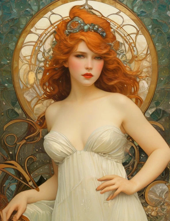 in style of Albert Joseph Moore
(1girl,character conceptual design),gravure_pose,knees_to_chest,sitting_backwards,lipstick