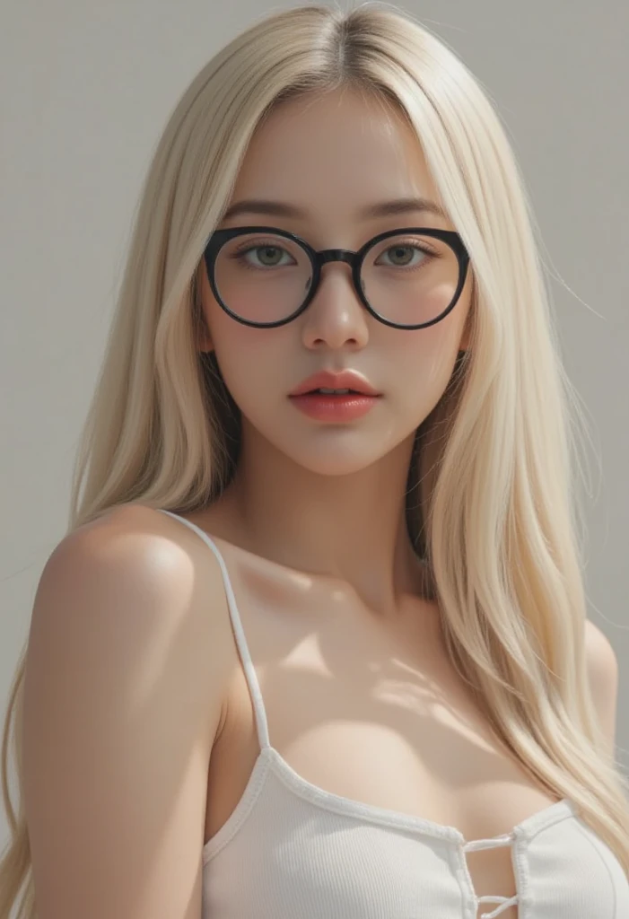 a drawing of a woman With glasses and a black top, oc commission, With glasses, in bowater art style, Inspired by Harumi Hironaka, high quality colored sketch, highly detailed exquisite fanart, urban girl fanart, fully dressed. sexy painting, High quality fanart, a hyperrealist , hyperrealist , realist