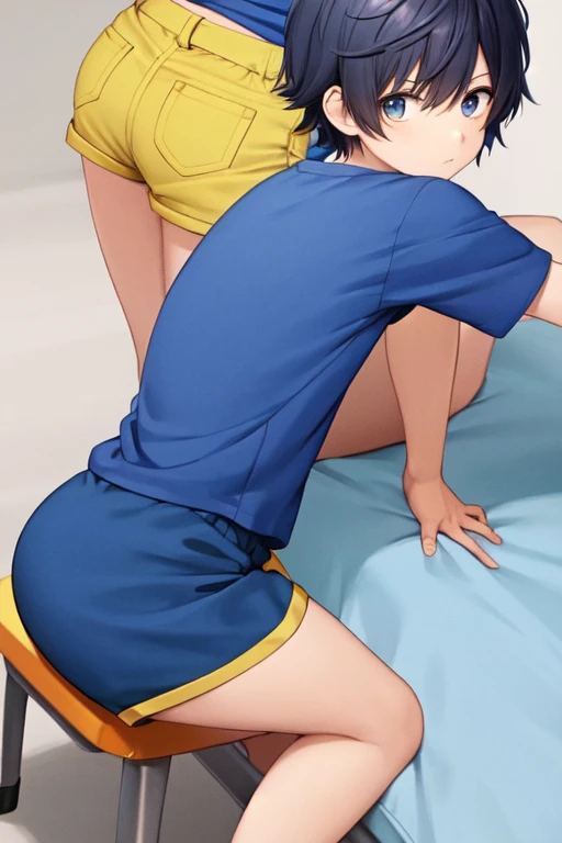 1male,1girl,{{{{man Stepping on her pussy with his foot}}}},1boy,standing,foot on her pussy,black hair,dark skinned,middle aged man,1girl,Lying on your back,Close ~ eyes,orgasm,Dripping saliva,Cramp,in heat,yellow pajamas,Brown Hair, short hair, ponytail,Flat Chest,