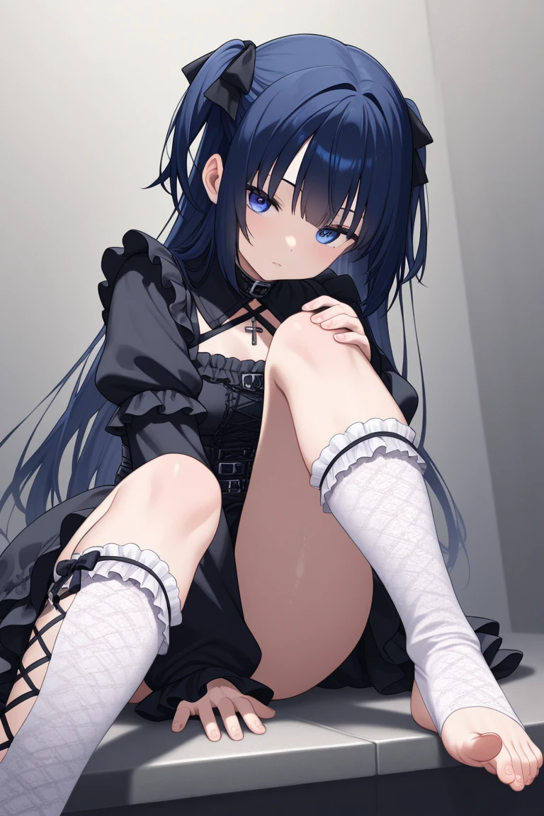 a girl on all fours,submissive expression,beautiful detailed eyes,beautiful detailed lips,extremely detailed face,long eyelashes,foot fetish,foot worshiping,highly detailed,realistic,photorealistic,8k,masterpiece,dramatic lighting,cinematic,moody atmosphere,muted color palette