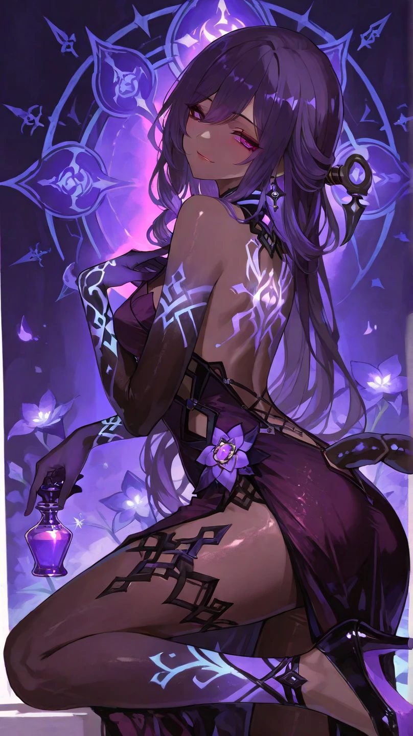 (((intricate design))) (((top quality))) (((16K))) (((high definition))) 16K splash art (((photorealistic))) high-res, ultra sharp, ((masterpiece)), the best quality, expressive eyes, perfect face, (((iridescent open robes))) super eyes, perfectly detailed anatomy (((volumetric lighting))) (((natural lighting))) (((sunny))) (((1Male))) (((bodybuilder))), (((hyper muscular))) (((hyper pecs))) (((realistic bulge))) (((purple male humanoid))), (((he has purple skin))) humanoid flower, flower bed, flower garden, (((in a greenhouse))) thighs (((Purple Skin!))), (((purple long hair!))) (((purple skin tone!))) (((purple skin complexion))) (((colourful tattoos))) fruity personality, pink glowing eyes, bloom, handsome humanoid male, spreading his pheromones, flower clothing, plants, pot plants, succulents, deity, god of flowers, blooming, oily skin, shiny skin, veins, veil, sheer, water,
