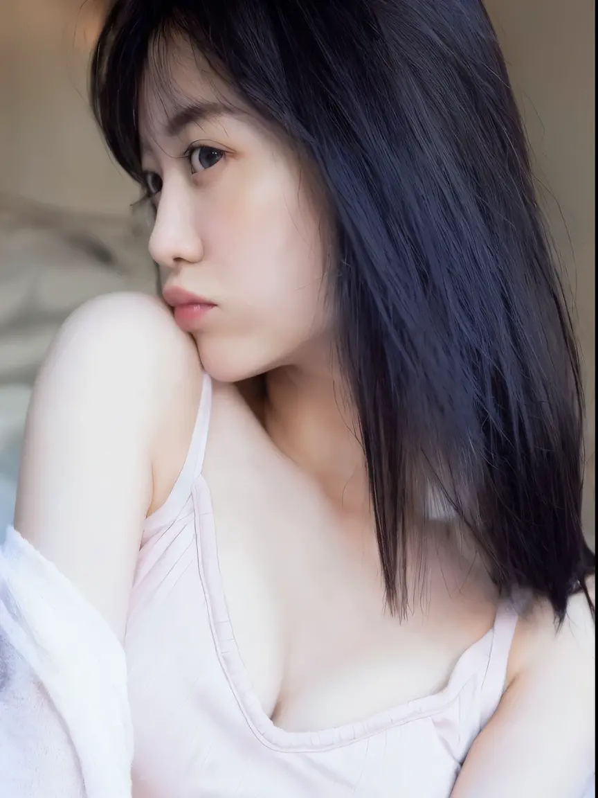(best quality), (masterpiece), (highres), original, extremely detailed 8K wallpaper, (an extremely delicate), Best quality, masterpiece, (((disgusted and unhappy expression))), (((disgusted face, unhappy face))), angry Frown, ultra high res, (photorealistic:1.4), raw photo, street photography, photo of a young girl, She play with her own breasts, sweat, sweaty body, (sheer fabric:1.35)(loose:1.5)lace strapless dress, (((small breasts))), (bare breasts), (((erect nipple))), ((areolas)), ()), ((puffy eyes)), deep shadow, low key, cold light, deep contrast, bokeh, depth of field, below angle, low angle, (looking at viewer, softly smiling), a photo of a inside a subway, neoism, background bedroom, , ((upper body)), ((straight photo)), exposure blend, medium shot, bokeh, (hdr:1.4), high contrast, (cinematic, teal and orange:0.85), (muted colors, soothing tones:1.3), low saturation, (hyperdetailed:1.2), (nsfw:1.1),