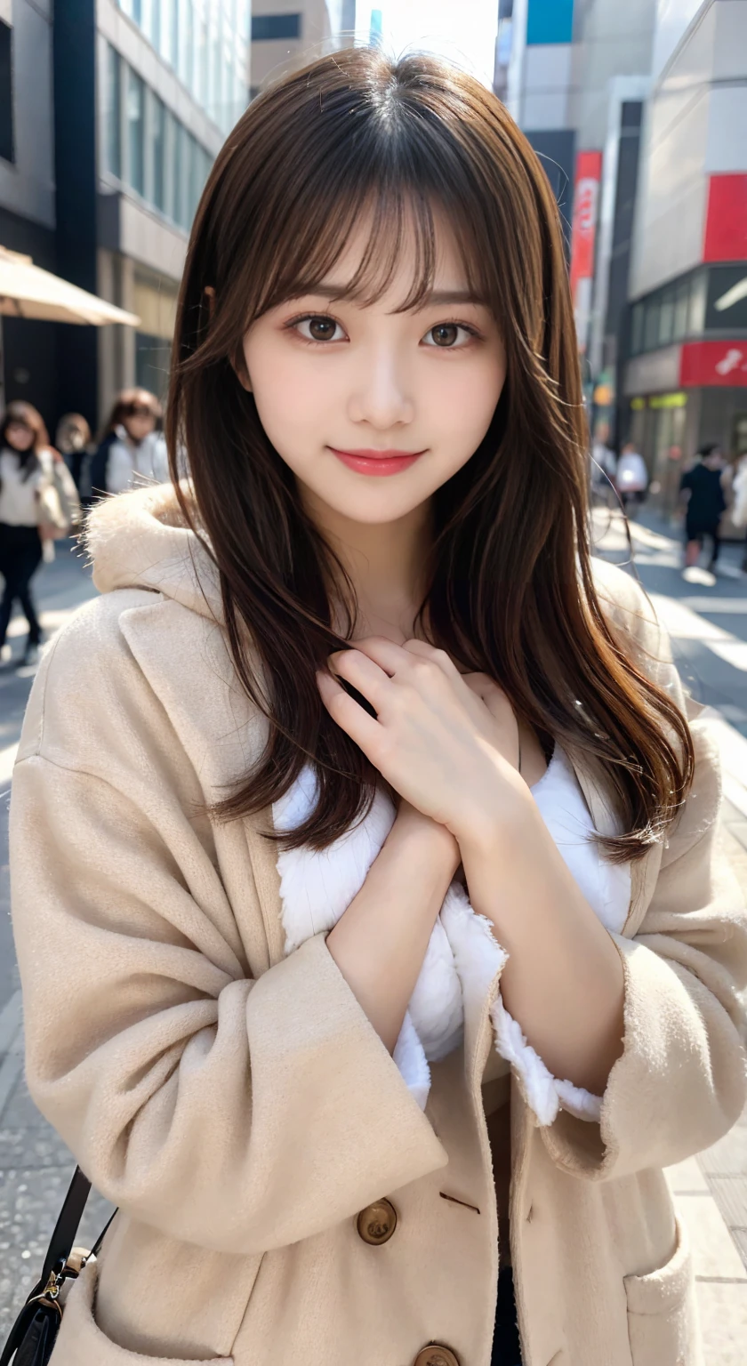 Ultra High Definition,excellent image quality,Rich Colors,8k,32k,Lifelike Images,realistic,photorealistic,masterpiece,ultra-detailed,Deep Contrast,High Fidelity,True-to-Life Colors,Optimal Performance,Top-Notch,Authentic,Close-to-reality,Charming,cute,Angelic,japanese girl,Long straight hair,Smiling,Selfie view,Upward glanc,white knit pajamas,at home