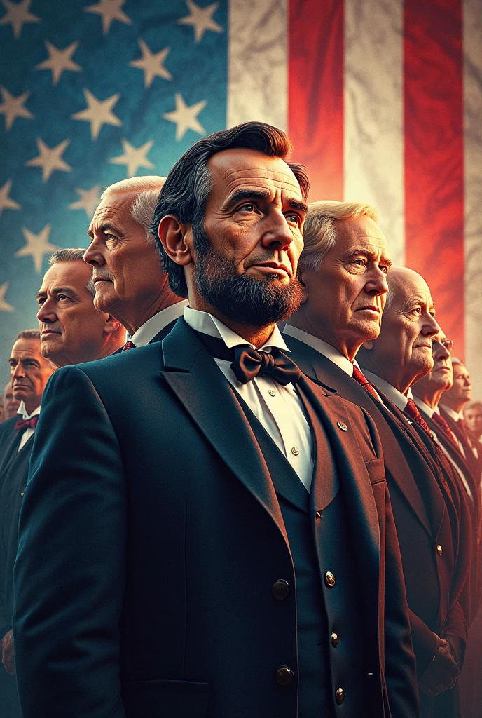 dramatic oil painting of abraham lincoln raising (shockr hand sign) while speaking at gettysburg in front of large crowd from 1860s,brush strokes,masterpiece,8k,hd,<lora:shocker_xl:1>,detailed hands,detailed face,