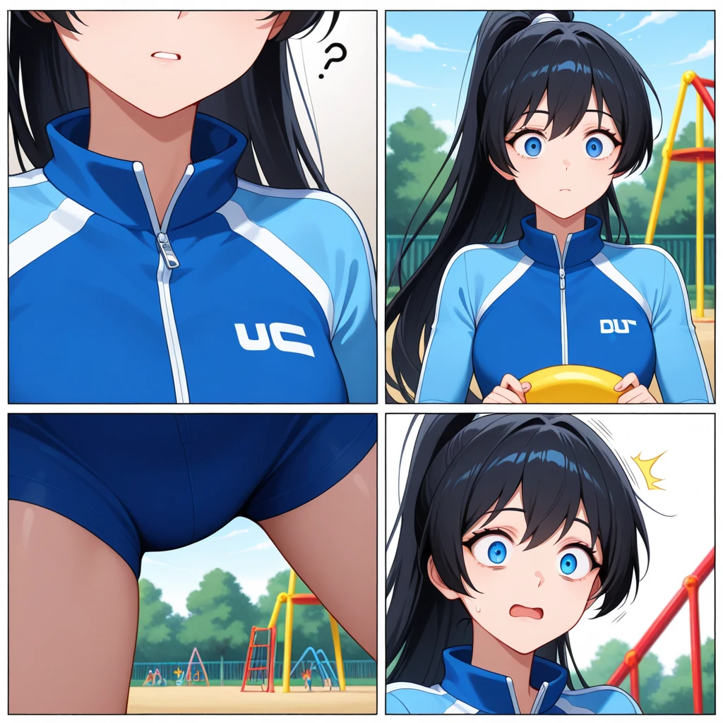 Solo, femboy, male boy, cute boy, schoolboy, japanese school white sailor summer uniform, brown bike shorts, wet clothing, short height, stocky body, big butt, wide hips, plump thighs, bottom heavy, slim belly, flat chest, small bulge, short brown hair, big hazel eyes, fair skin, smug face, bratty expression, red cheeks, sweaty, holding one popsicle, full body view, classroom background, masterpiece, head-on view, head-on perspective