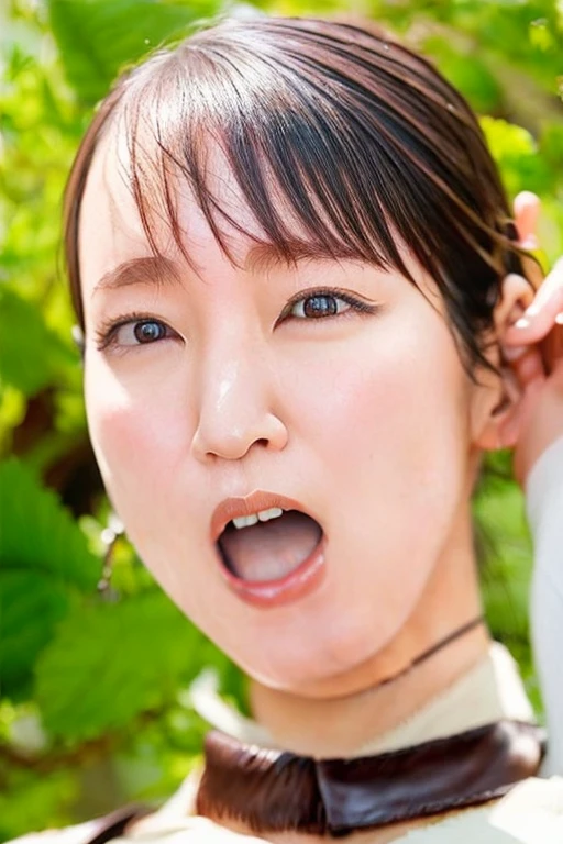 Long Hair Girl, Peeing in the car, I can't stand it anymore, Horny Face, Face the pain of enduring, close your eyes、Beauty、Japanese、17 years old