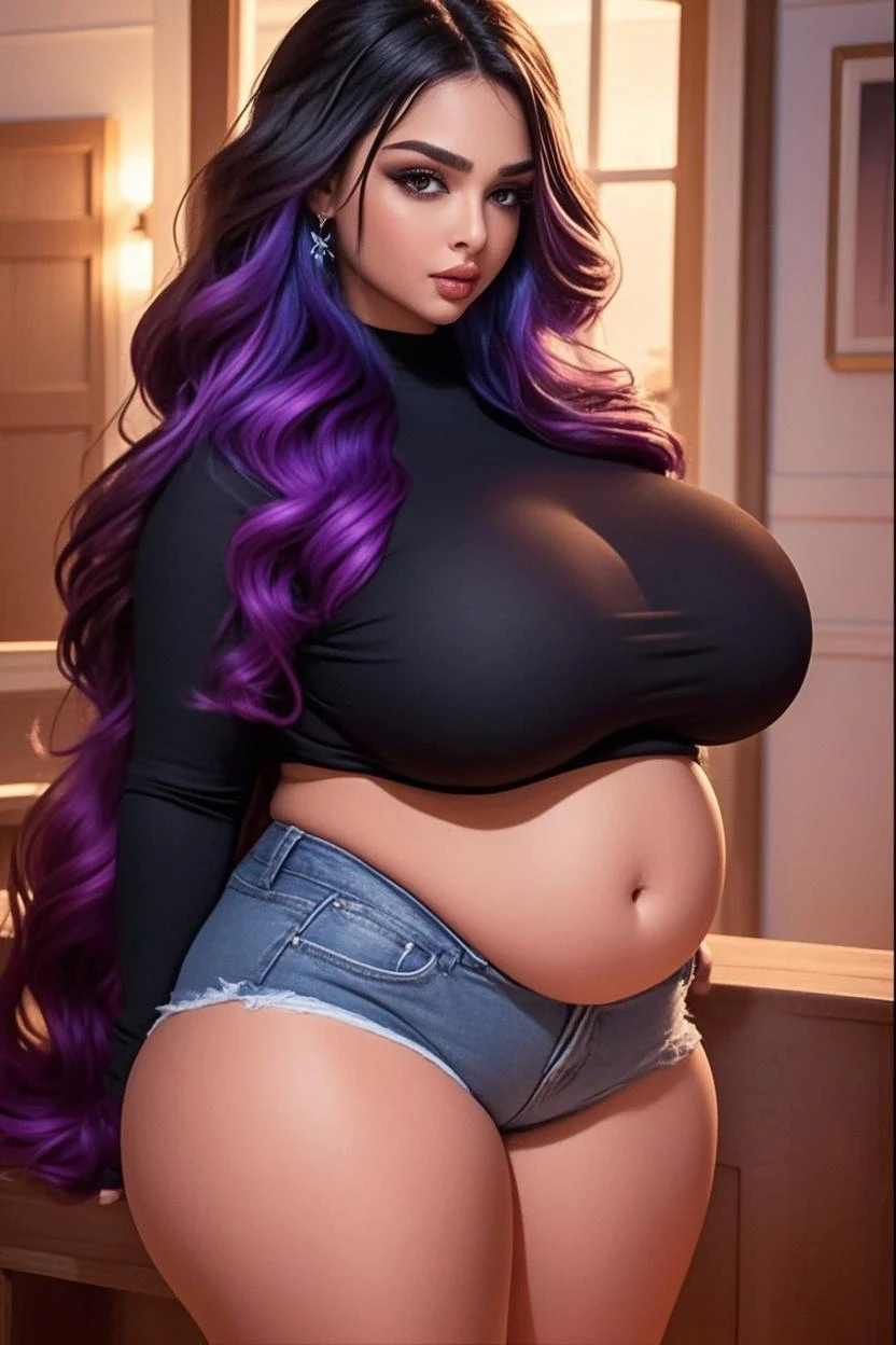 NSFW,a pretty woman,parted bangs,{medium hair}, curly hair,(purple hair:1.1),(red eye:1.3),(voluptuous:1.3), masterpiece, best quality,perfect hand,forcus face, (Shining eyes:1.3) ,beautiful illustration,(huge bust:1.3), full body,realistic, (nude:1.4),(topless:1.4),expose breasts,breasts out, (spread legs, both legs up,:1.2),(boy and 1girl are having sex:1.4), cowgirl position,huge penis,
