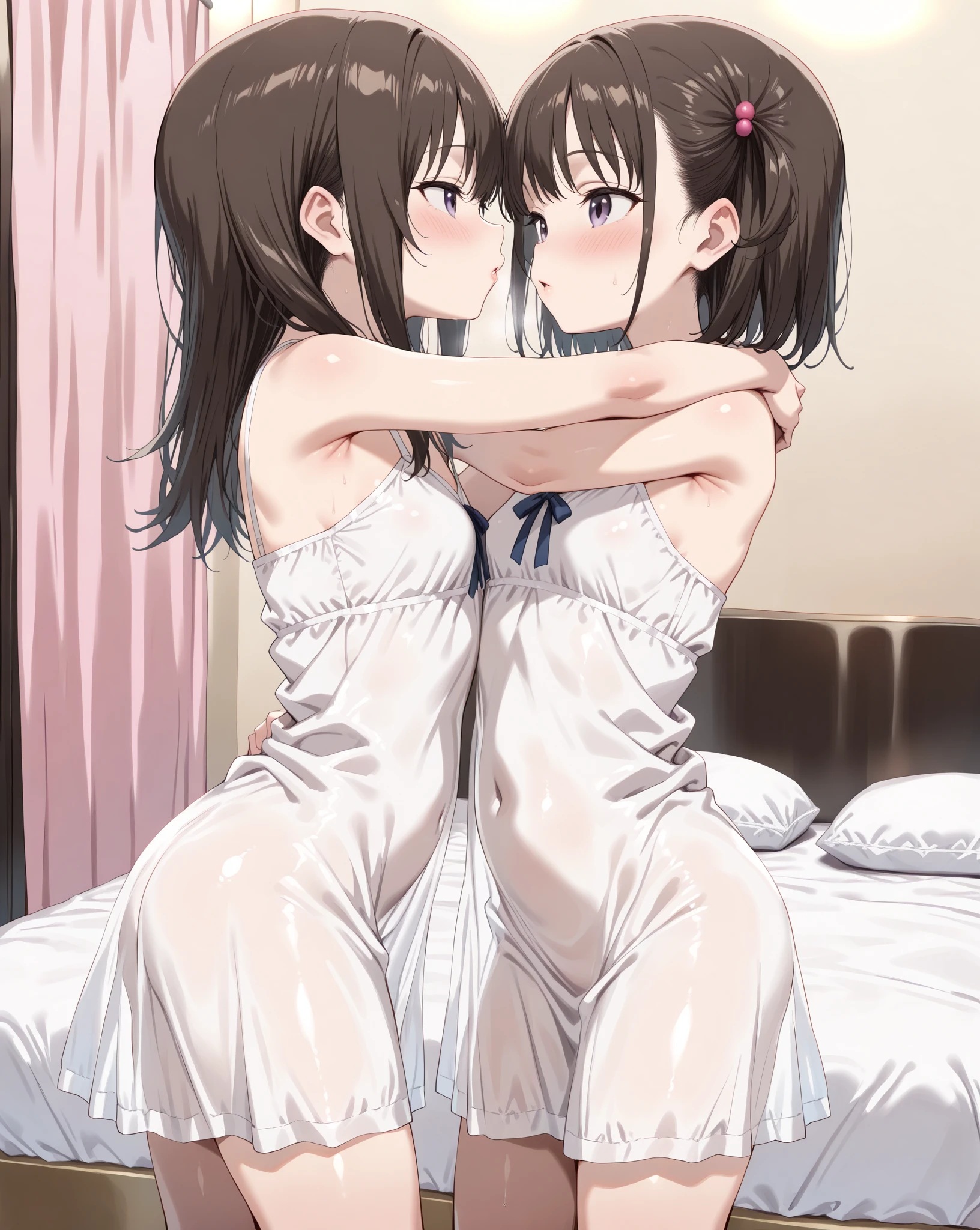 3 Girls,lovelive、Kasumi Nakasu、White ribbon,Pale skin, ring,highest quality,Very detailed,High resolution,8k,RAW Photos,Realistic,Depth of written boundary,Vibrant colors,(Angle where you can see the whole body:1.3),Shaven ,(Browsing Caution:1.1),Black Hair, Beautiful face details:1.3),(From below:1.2),美しく詳細にExposeしたVaginal opening,((Vaginal opening valgus)),Hungry Scratch,masturbation behavior,incontinence,milk,Vaginal openingをExposeさせる,Vaginal opening,Expose ,(Nude 1.5),Vaginal opening,Vaginal opening,((クリトリスExposeしている))