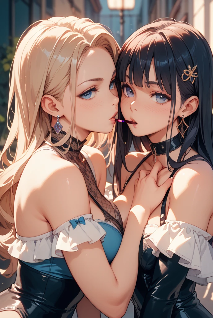 realisticlying、2 girls、selfee、Bare skin and breasts close to each other、Keep it close to your body、Looking Up、A sexy