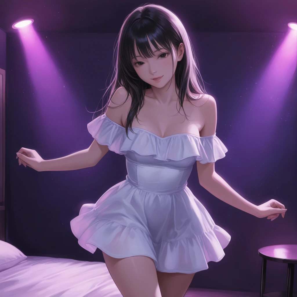 Nightclub Summer festival Mother and child anime 3D Soft Light Soft Focus