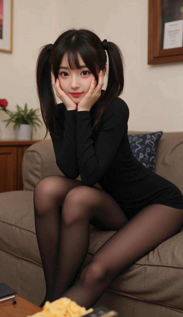 ulzzang-6500-v1.1, (Raw photo:1.2), (Photoreal),(genuine: 1.4), (muste piece), highest quality, shape, Super detailed, finely, High resolution, 8k wallpaper, 完璧なダイナミックな構shape, beautiful and detailed eyes, There is a woman squatting in the room., (super realistic pantyhose:1.3), Beast, japanese , seifuku, Chiho, sakimichan, cute , Yoshitomo Nara, various poses, japanese girl uniform, wearing Japanese , reluvy5213, wearing a principal's uniform