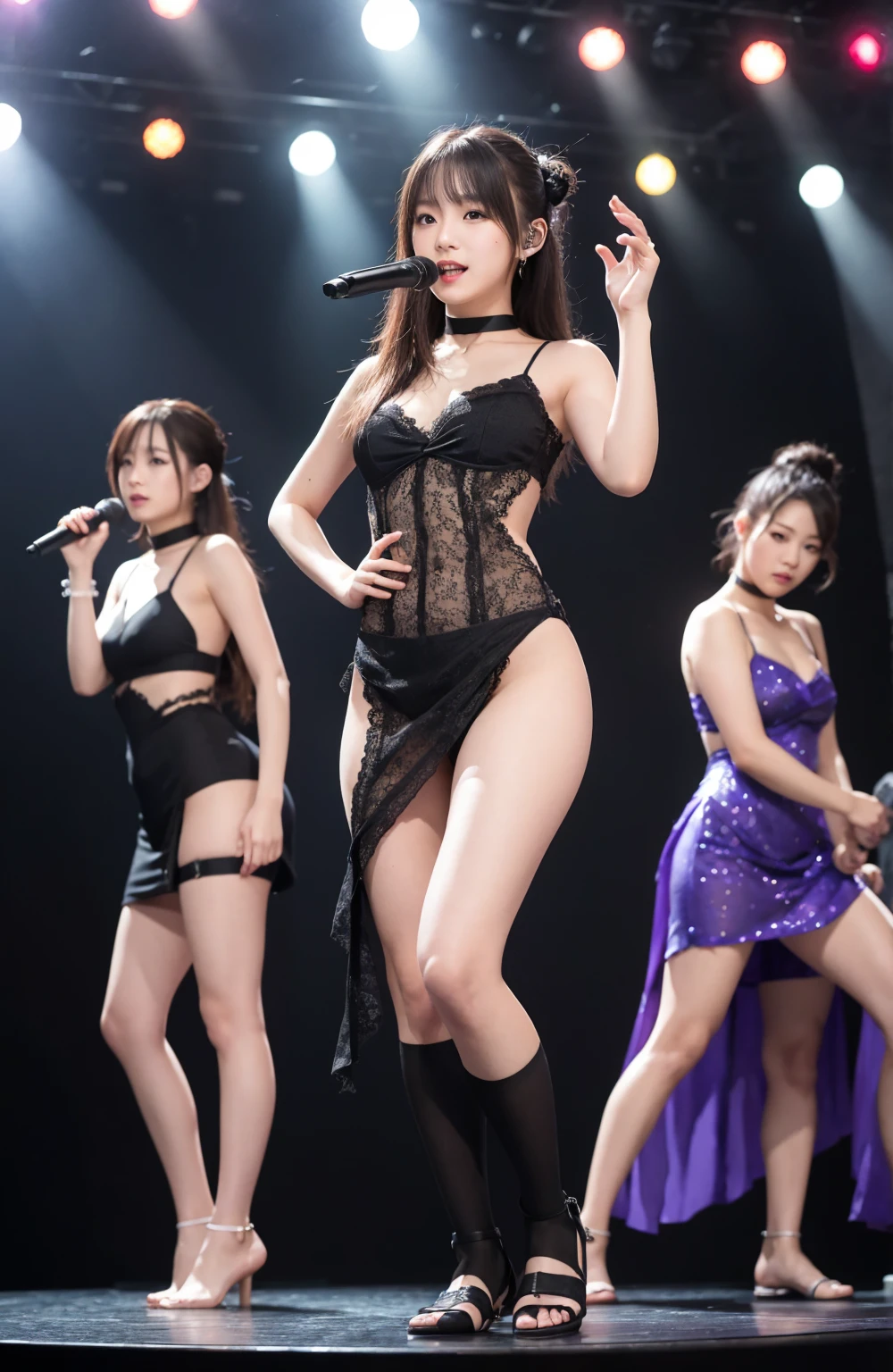 Extremely Detailed KAWAII junior idols, ((Variations of Roundly tight buttocks)), PUNIPUNI Radiant PearlSkin with clear transparency, ThighGap, (Exposed:-0.4)