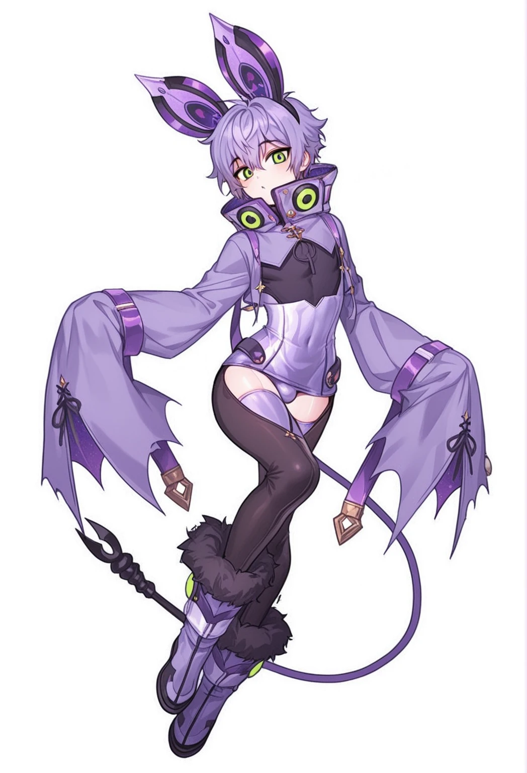 ((Cthulhu)), ((squid)), ((wings)), thick thighs, thick calves, muscular, skin patterns, ((grey skin)), gold jewellery, ((lavender 
hair)), ((tentacle hair)), ((steam punk)), pirate, verybadimagenegative_v1.3, negative_hand, EasyNegativeV2,  wrench_genshin_style, poofy hair, eyeliner, emo, ((Gears)), ((mechanical leg with gears))